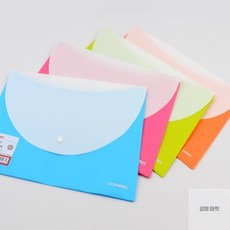김영마켓 똑딱이 클리어화일백 화일철