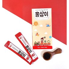 어린이 키즈 홍삼 스틱 홍삼이튼튼 초등학생 청소년 유아 영양제 1box 10개입, 10개, 12g