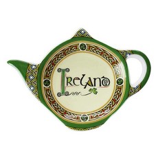 Royal Tara 아일랜드 샴페인 티백 홀더 세트 - 아일랜드 티백 코스터 찻주전자 모양의 휴식 캐디 받침 중국 축복 지름 10.2cm(4인치) (2), 2