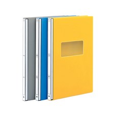 문화산업 A4 PP 진행문서화일 F436-7 A4 노랑, 단품, 1개