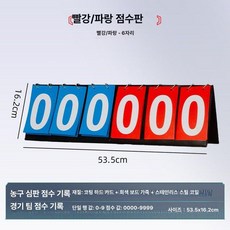 대형 점수판 운동회 숫자판 전광판 농구 스코어보드 스탠드, 1개, 53.5 16cm 가죽 커버 코팅 종이 카드