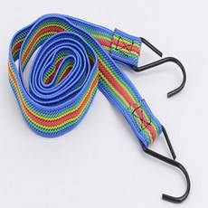 오몽숲 레인보우 납작 고리줄바 짐고정벨트, 1M