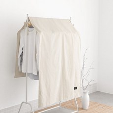 길이조절 코튼 행거커버 90x120cm 스탠드선반 진열대 선반, 그레이, 1개
