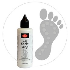 Viva ABS Sock-stop Anti-slip Paint 82ml 색상선택 양말 미끄럼방지 물감, 1 Transparent