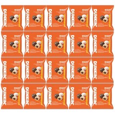 던킨도너츠 먼치킨 미니도넛 세트 33g x 20개 (딸기 바바리안 카카오허니 3개입 ) 냉동