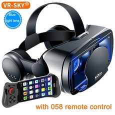VR 호환 vrg pro 3d vr 안경 가상 현실 전체 화면 시각적 광각 vr 안경, 블루레이 058 리모트, 9.Bluray 058 Remote