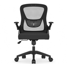 파라이프 사무실 메쉬 회의용 의자 오피스체어 가성비 학생 공부, 블랙