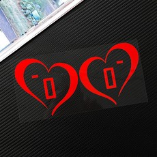 혈액형 스티커 오토바이 헬멧 스티커 A B O AB형 반사 스티커 방수 스티커, O-, 2개