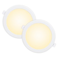 라인조명 LED 에코 6인치 다운라이트 (벌레유입방지/방습), 전구색(노란빛) 15W, 2개