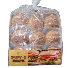 [코스트코] 신라명과 참깨 햄버거빵 (18개입), 1.26kg, 1세트