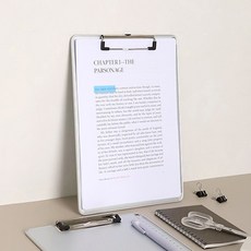 오피스 서류 레포트보관 알루미늄 클립보드 A4 파일판, 단품