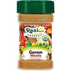Rani 유기농 가람 마살라 (7-향신료 북인도 향신료 블렌드) 85g(3온스) PET 펫 병 ~ 천연 | 무염 비건 글루텐 친화적 GMO 프리 인도 원산지 USDA 인증 25, 3.01 Ounce (Pack of 1), Organic Powder (Jar)
