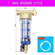 철근녹제거 정수기 전면 구리 리드 사전 필터 역류 제거 녹 오염 물질 침전관 스테인레스 스틸 중앙, 06 1 inch SJT (BLUE), 1개