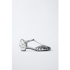 ZARA 자라 스팽글 힐 슈즈 - 실버 2518730808 GFY592 COB400