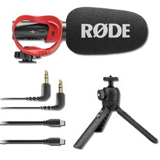 로드드 SC17 USB-C to 케이블이 장착된 비디오믹 GO II 카메라 장착 샷건 마이크 블랙, 2 VideoMic Go II-H with S, 1개