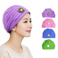 국산 고급 사우나 모자 안감 이중망사 머리카라 보호 샤워캡, 1개, 퍼플