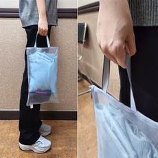 롱스팜 매쉬망 손잡이 가방 모래놀이