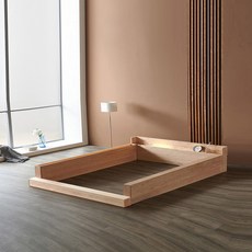 편백나무 원목 포레스트 가드형 침대프레임 받침대별도 S.SS.D.Q.K 매트리스선택, 가드형 프레임
