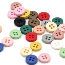 HENGC 의류용 작은 다채로운 송진 버튼 귀여운 아이 셔츠 블라우스 스커트 DIY 공예 바느질 액세서리 11mm 50, 11mm 50pcs, NO.16 Random Mixed