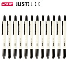 모리스 퀵마크 F 네임펜 엑스트라, 블랙, 12개