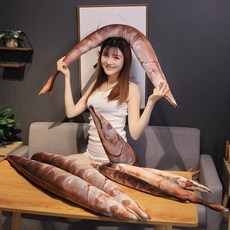 廢物專賣店 鹹魚抱枕 秋刀魚抱枕 仿真毛絨玩偶 創意烤魚公仔 搞怪禮物 上課無聊 生日禮物 交換禮物 小廢物, 75公分秋刀魚抱枕