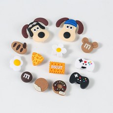 귀여운 파츠 12종 신발 꾸미기 강아지 여름슬리퍼 실내화 악세사리