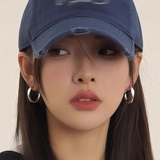 알레르기 예방 볼드 후프 링 귀걸이 심플원터치이어링