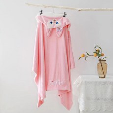 《小日子家居館》兒童浴巾 加大珊瑚絨吸水 成人遊泳斗篷浴巾 連帽浴巾, 90*150大號玲娜貝兒, 1個