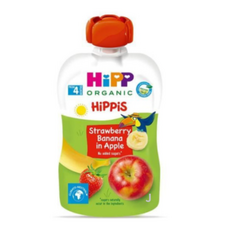 힙 스트로베리바나나 인 애플 이유식, 3가지 혼합맛 (스트로베리+바나나+애플), 100g, 3개