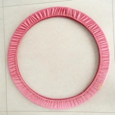 리듬체조 후프 가방 운동용 보관 슬리브 수납 파우치, 중형 (70-75cm), 핑크레드 (골든옐로우 벨벳), 1g