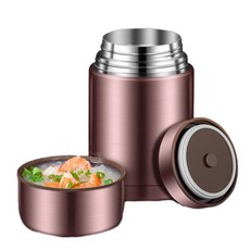316不銹鋼 免火燜燒杯 1000ml 玫瑰金, 1個, 800ml