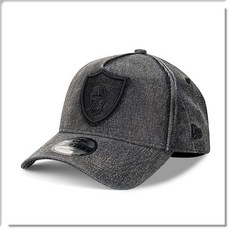 NEW ERA 9FORTY 奧克蘭雷霆隊 石洗黑 丹寧復古 可調節 棒球帽, 單寧黑, 1個