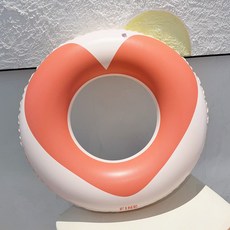 韓版兒童愛心遊泳圈，嬰幼兒坐圈腋下圈粉色救生圈，台灣出貨，安全舒適, 1個, 韓版FINE愛心腋下圈70#【20-37