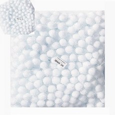 육땨 수공예장식용 미니펠트볼 흰색입체구 1센티재료 솜공예 인형부자재 크리스마스솜, 천개입*1봉