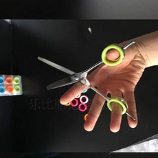 寵物美容師剪刀專用指圈，柔軟矽膠材質，多色可選，提升操控性, 1個, 厚款2.2cm-顏色隨機