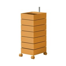 회전서랍 이동식 다용도 미용실 카트 수납장 3단-10단선반, 1x1x1cm, 6.강황노랑7단핫카트