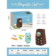 磁力捉蟲益智玩具, 1個, 藍色啄木鳥+8小蟲, N/A
