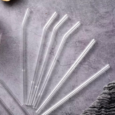 다회용 내열 유리빨대 카페용품 제로웨이스트 짧은 카페빨대