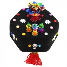 참여미술 펠트소품 큐빅활용족두리 꾸미기키트 5인 늘봄학교 초등기관 창작교실, 1개, 펠트 족두리 만들기