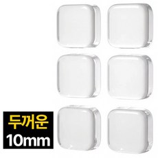 제롯 사각 실리콘 방문 문콕방지 6개, 투명