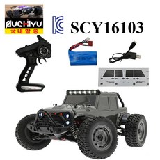 SCY16103 건메탈 새로운 프로 RC카 50 KM/H 브러시 오프로드카, 1개