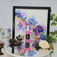 金羽毛 FLUID ART 流體顏料 極光發光炫亮手作漆, 星空夜光桃,50ml, 1個, 無