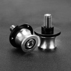 스윙 암 스풀 후면 스탠드 나사 슬라이더 오토바이, 1개, 18. sliver M6