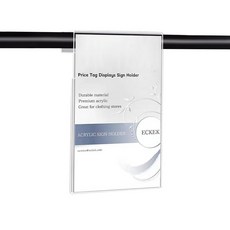 ECKEK 아크릴 간판 가격표 진열대 소매점 의류 가로 A4 297 210mm/11 69 8 27인치, 1 100*100mm/3.94*3.94inches