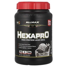 올맥스 Hexapro High 프로틴 린 밀 쿠키 크림 907g, 4개