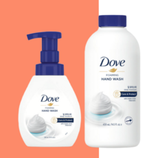 도브 딥 모이스처 거품형 손세정제 본품 240ml + 리필 430ml 세트, 1개