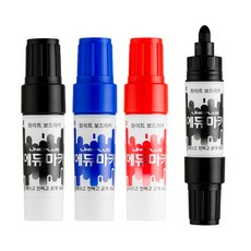 라인플러스 에듀마카 화이트 보드마카 둥근촉 레드, 12개