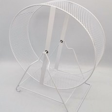 햄스펫 골든햄스터 고슴도치 철체 쳇바퀴, 화이트 32cm, 1개