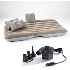에어매트 차량용에어매트+전동펌프 포함 에어목베게, 베이지