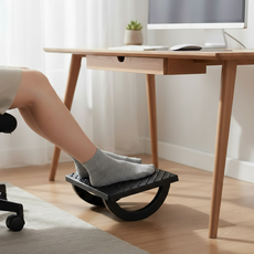 호담즈 자유각도 지압롤러 발받침대, 블랙